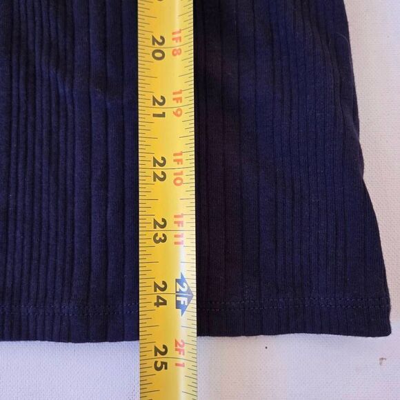 Talbots Womens Knit Button Detail Short Sleeve Blouse Top Navy Blue Size Large - Picture 5 of 7